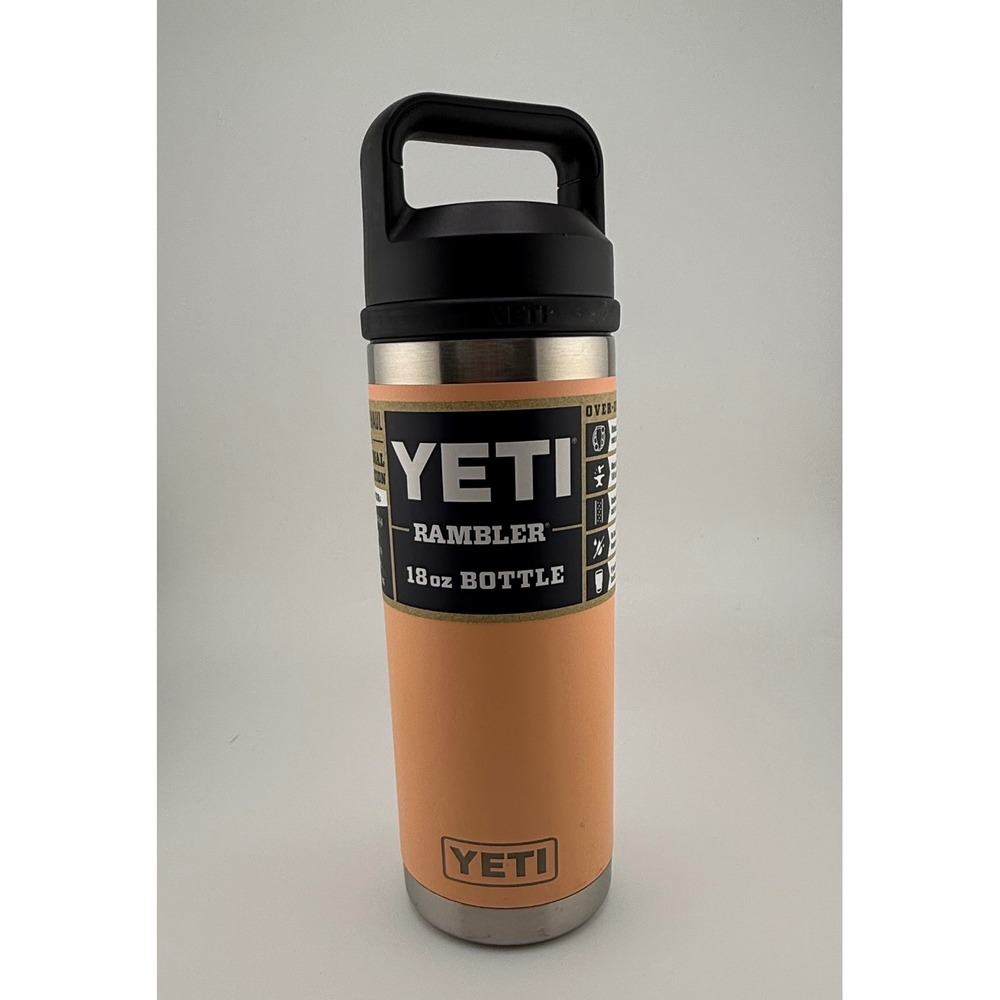 YETI Rambler 18 oz Bottle Chug Cap High Desert Clay Stainless Steel Insulated